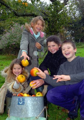 Children and Apples